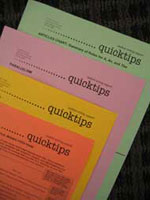 image of quicktip handouts